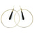 Onyx Giant Hoop Earrings