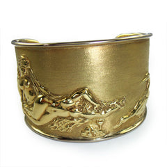 Renaissance Relief Cuff Bracelet