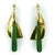 Greenstone Sail Design Pendant Earrings
